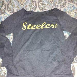 Steelers off shoulder jersey top...new without tag